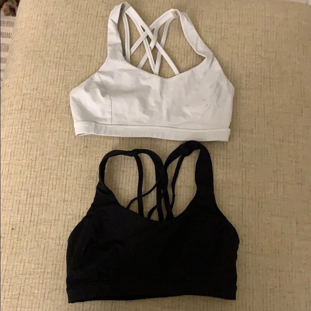 Two Lululemon sports bra